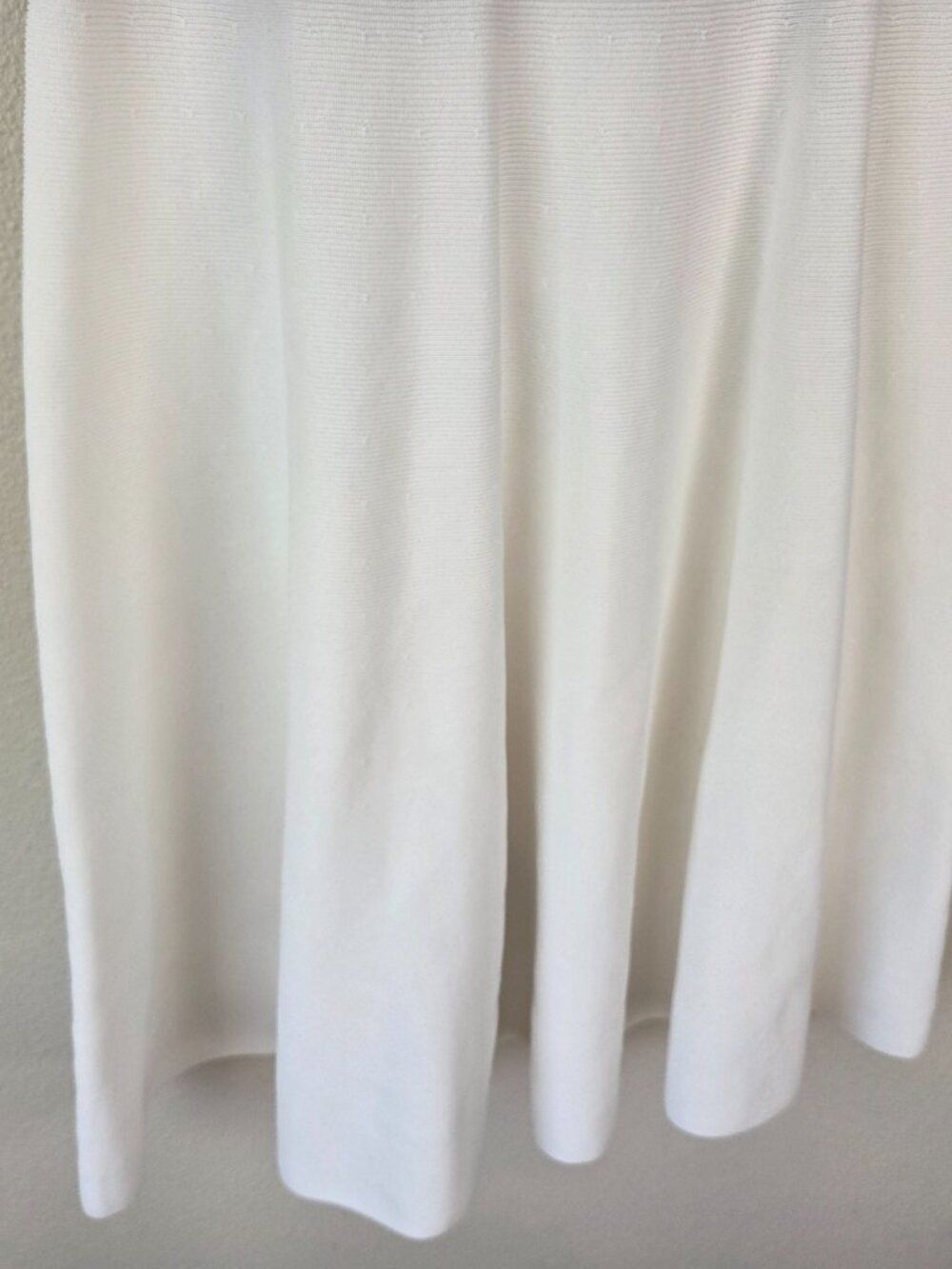 Ted Baker Apryll Sleeveless Knit Skater Dress Size 2 / 6 White Stretch A-Line - Picture 5 of 13